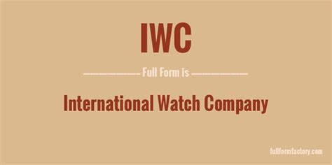 japan iwc|iwc full form.